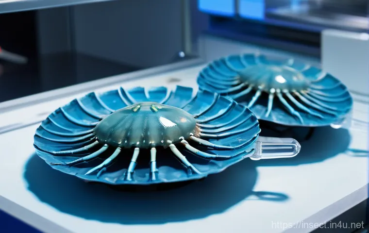 곤충 독성 연구 사례 - **Image Prompt 1: The Resilient Defender - Insect Toxicity for Survival**
    A detailed macro shot ...