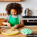 곤충을 활용한 요리 레시피 - **Image Prompt 1: Sustainable Future Kitchen**
A bright, ultra-modern kitchen with sleek, minima...